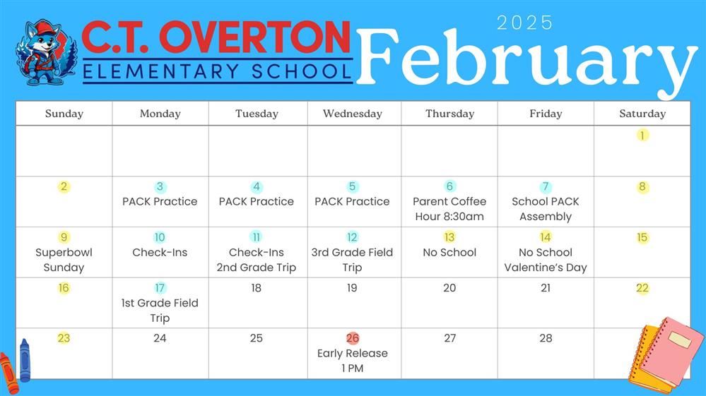  February Calendar